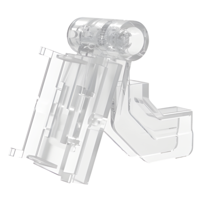 Gancho en T para Etiqueta Electrónica / Ángulo Ajustable / Poste 6-8 mm / Compatible 2.13" - 2.66" - 2.9"