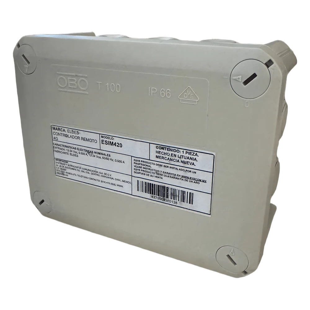 portada_0S1000-686 Controlador Remoto 4G / Activación por APP o Llamada / 2000 Usuarios / Caja NEMA IP67 / Doble Relé NO/NC / Registro 1000 Eventos ESIM420IP 1