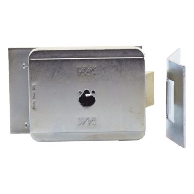 Cerradura Electromecánica / 12 VCA / Placa Suelo / Operación Manual por Cilindros