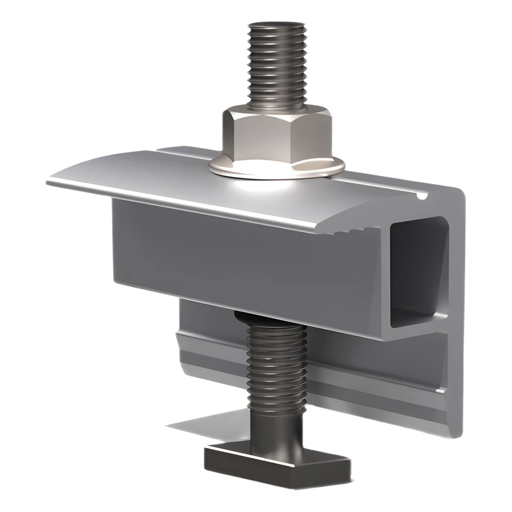 portada_0S1000-70 Abrazadera Final / End Clamp / Compatible con Módulos 30-40 mm / Para Sistemas N Rail y S Rail BASEL / Fijación de Paneles Solares N00014 1