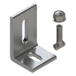 Herraje en L / L Foot / Fijación al Suelo / Aluminio Serie 6000 / Acero Inoxidable / Compatible con N Rail 4.72 / Techos Planos e Inclinados portada_0S1000-71