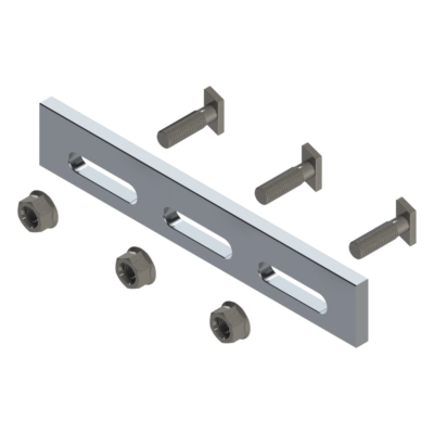 Soporte Inclinado Solar / Aluminio Serie 6000 / Fijaciones Acero Inoxidable / Compatible N Rail 4.72 / Techo Losa Plana / 135 g