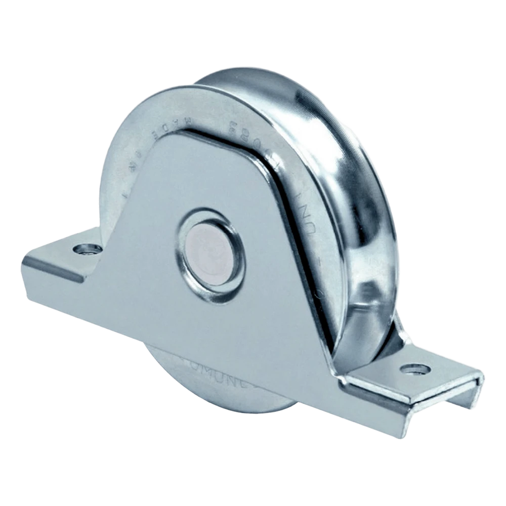 portada_0S1000-749 Rueda para Puerta Corrediza / Diámetro 12 cm / Carga 400 kg / Acero Galvanizado / Fijación Inferior / Canal Tipo U 1151-5550-001 1