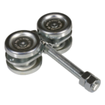 Kit de Carretillas para Puertas Colgantes / 4 Ruedas con Cojinete / Carga 150 lbs (68 kg) / Acero Galvanizado / 2 Unidades portada_0S1000-772
