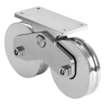 Rueda Doble para Puerta Corrediza / 12 cm / Carga 1200 kg / Canal U Semiredondo / Acero Galvanizado portada_0S1000-831