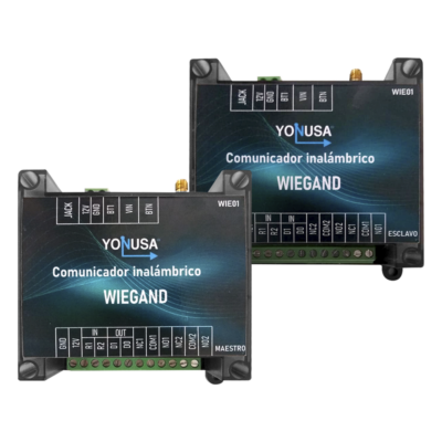 Convertidor Inalámbrico Wiegand / 1 Canal Wiegand / 2 Relevadores / 2 Entradas / Alcance 1.6 km (5249.3 ft) / Banda 915 MHz