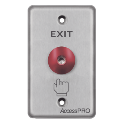 Botón de Parada de Emergencia / Contacto NO/NC / LED 12 VCC / Acero Inoxidable / Ø 16 mm / Placa 115 x 70 x 32 mm
