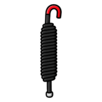 Resorte de Repuesto para Barrera Vehicular / Brazos de 5 y 6 m (16.4 y 19.7 ft) / Diámetro 43 mm / Longitud 425 mm / Acero de Resorte / 2 Componentes / Series 52 y 42 portada_0S1000-972