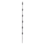 Poste para Cerca Electrificada / 6 Aisladores de Paso / Acero Galvanizado Calibre 18 / Altura 1.4 m (4.6 ft) / Fijación en Concreto / Intemperie sec_2_0S1000-134