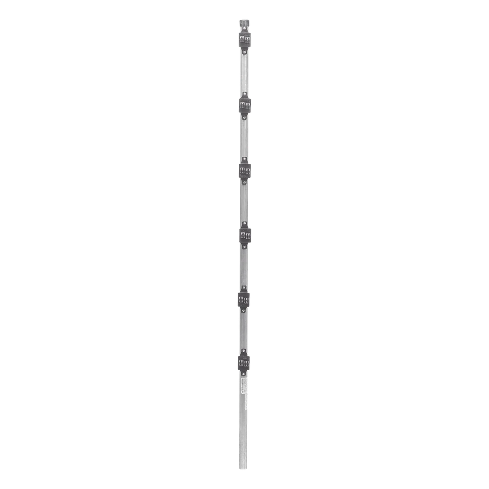 sec_2_0S1000-134 Poste para Cerca Electrificada / 6 Aisladores de Paso / Acero Galvanizado Calibre 18 / Altura 1.4 m (4.6 ft) / Fijación en Concreto / Intemperie SYS-POST-10 2