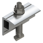Abrazadera Final / End Clamp / Compatible con Módulos 30-40 mm / Para Sistemas N Rail y S Rail BASEL / Fijación de Paneles Solares sec_2_0S1000-17