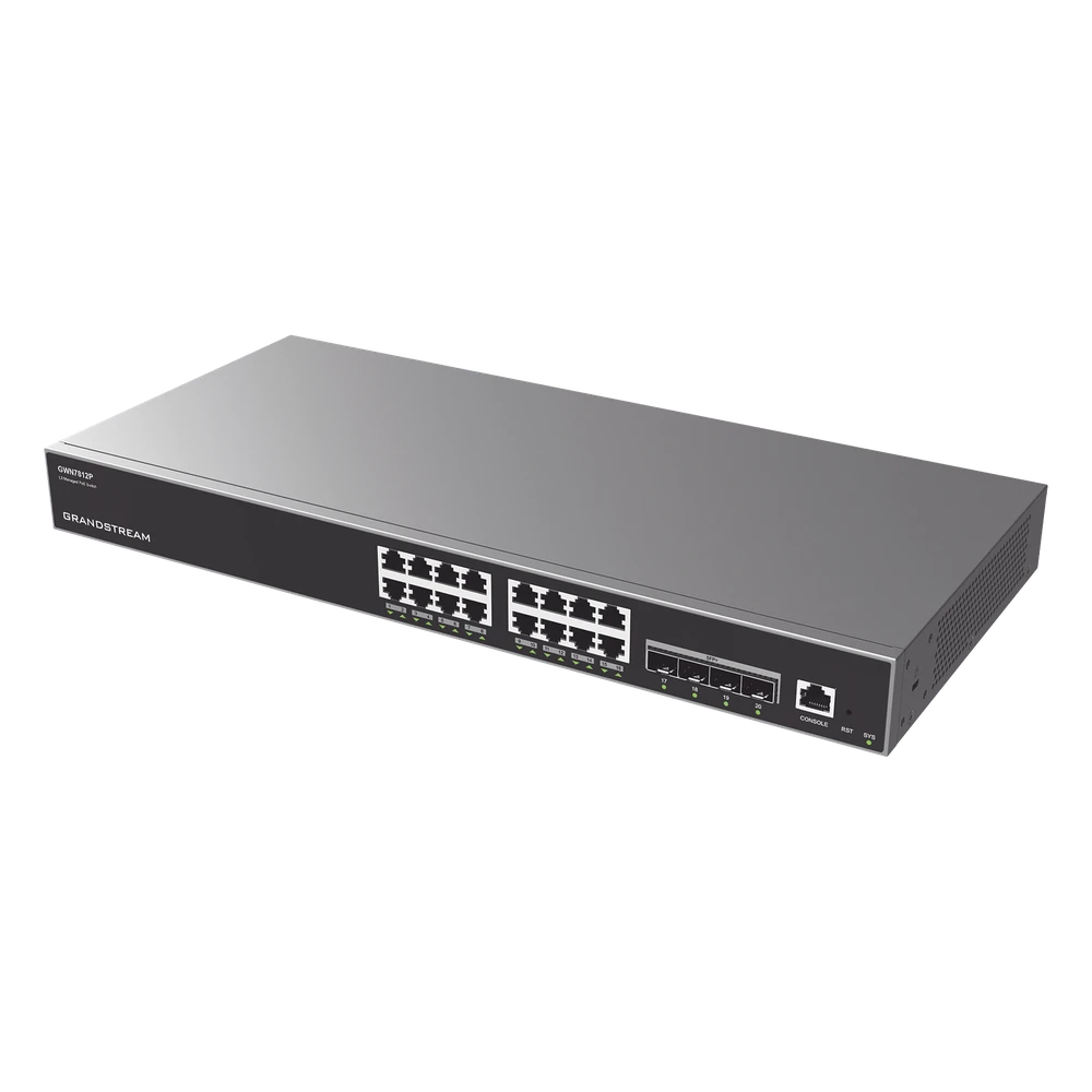 sec_2_0S1000-22 Switch Capa 3 PoE+ Administrable / 16 puertos 10/100/1000 Mbps + 4 Puertos SFP+ de 10 Gigabits / Hasta 240W / Compatible con GWN Cloud. GWN7812P 2
