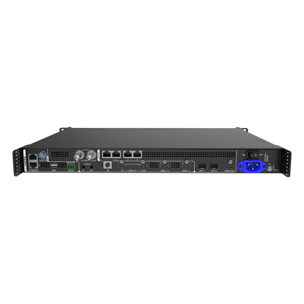 sec_2_0S1000-29 Controlador All-in-One VX400 Pro / Procesamiento de Video 4K×2K@60Hz / 4 Puertos Ethernet Gigabit / 2.6 Millones de Píxeles / 6 Capas de Video / Fibra Óptica 10G / USB 3.0 Playback / Control Remoto VX400PRO 2