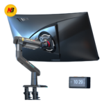 Soporte Mecánico para Monitor / 32" a 60" / Carga 2-20 kg (4.4-44 lbs) / VESA 75x75 y 100x100 mm / Iluminación RGB / Resorte de Alta Precisión / Rotación 360° sec_2_0S1000-33