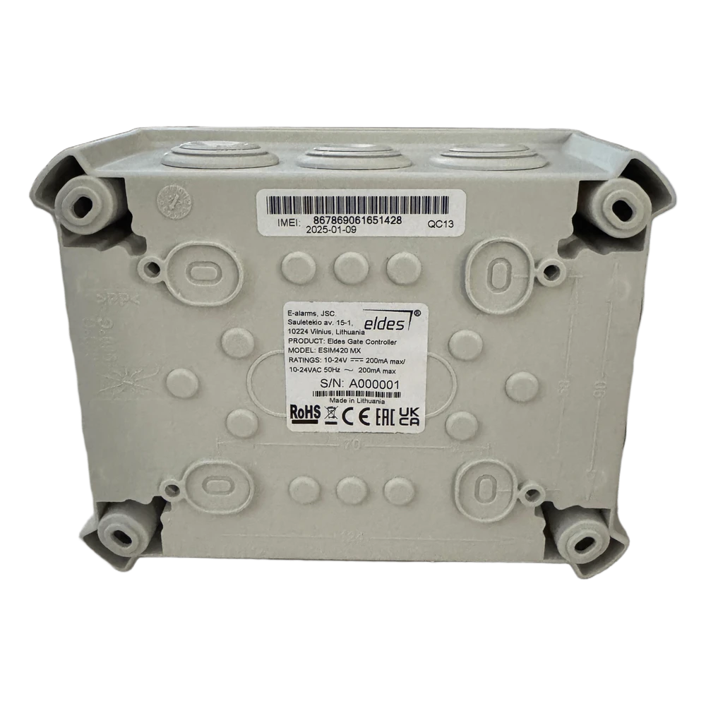 sec_2_0S1000-76 Controlador Remoto 4G / Activación por APP o Llamada / 2000 Usuarios / Caja NEMA IP67 / Doble Relé NO/NC / Registro 1000 Eventos ESIM420IP 2