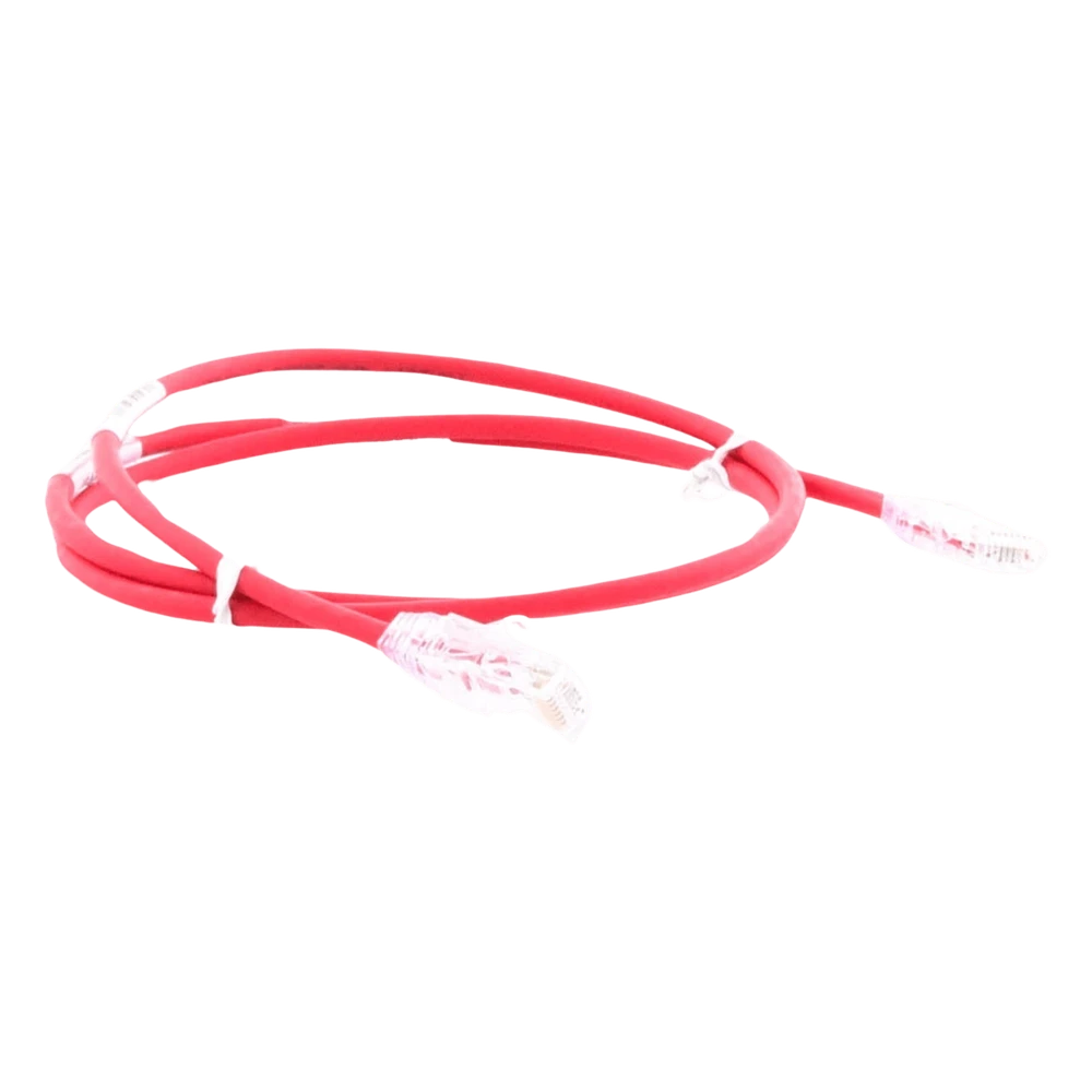 sec_2_0S1000 Cable de Parcheo TX6, UTP Cat6, Diámetro Reducido (28AWG), Color Rojo, 0.61 Metros (2 Pies) UTP28SP2RD 2