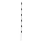Poste para Cerca Electrificada / 6 Aisladores de Paso / Acero Galvanizado Calibre 18 / Altura 1.4 m (4.6 ft) / Fijación en Concreto / Intemperie sec_3_0S1000-118