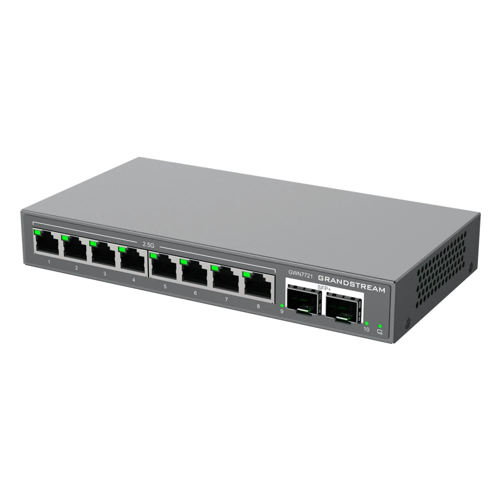 sec_3_0S1000-13 Switch L2 Lite Administrable de 10 Puertos / 8 Puertos Ethernet 2.5 Gigabits / 2 Puertos SFP+ 10 Gigabits / VLAN / QoS / Montaje en Escritorio o Pared / Compatible con GDMS GWN7721 3