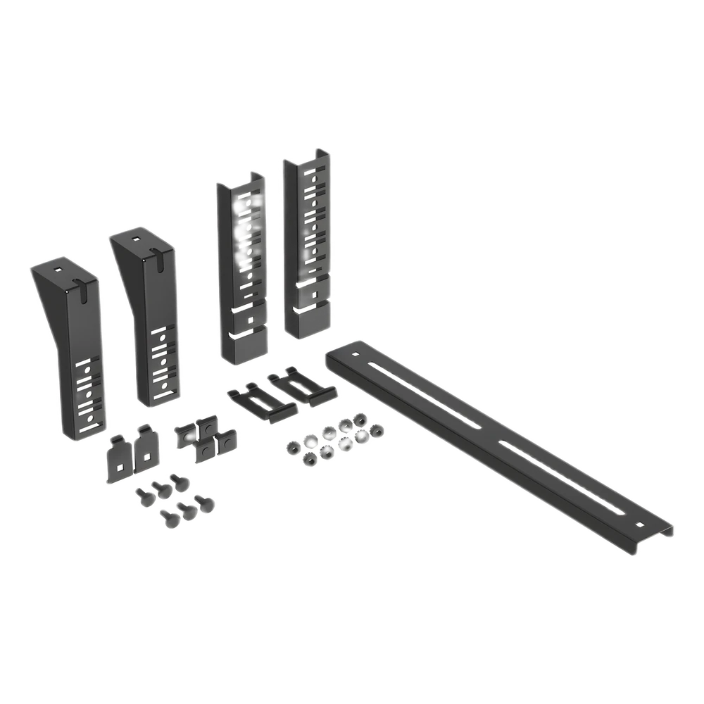 sec_4_0S1000-13 Soporte Trapezoidal Apilable / 300 mm (12") Ancho / Acero Recubierto en Polvo / Negro / Centros de Datos PWB12FRTBBL 4