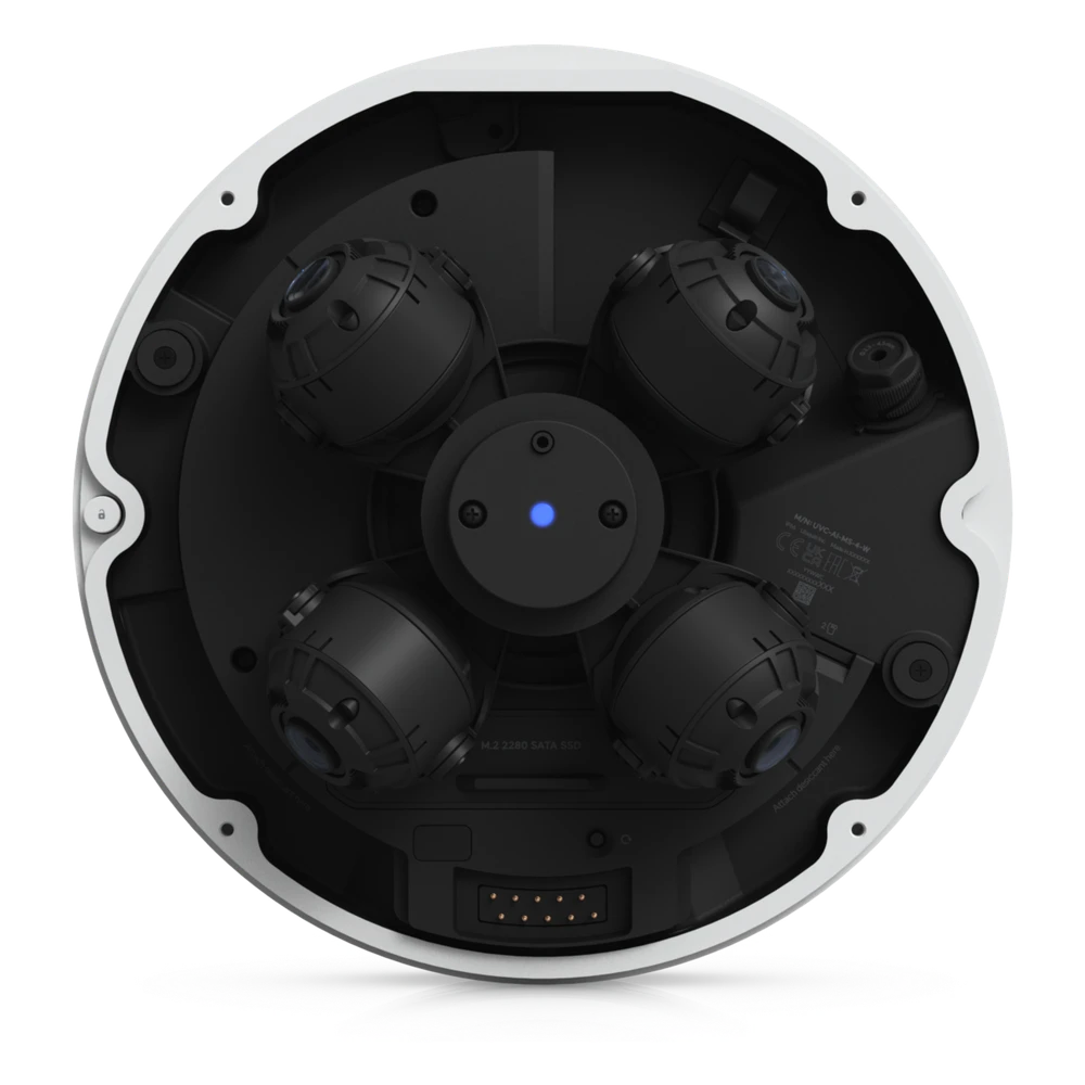 sec_5_1S1000-12 Cámara Multisensor AI de 32 MP con 4 Lentes Ajustables, Zoom Óptico 2.33×, Cobertura IR 360°, Motor AI Multi-TOPS y Alimentación PoE++ para Monitoreo de Amplia Cobertura UVC-AI-MS-4-W 2