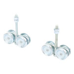 Kit de Carretillas para Puertas Colgantes / 4 Ruedas con Cojinete / Carga 150 lbs (68 kg) / Acero Galvanizado / 2 Unidades sec_5_1S1000-242