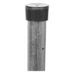 Poste de Esquina para Cerca Electrificada / Tubo Galvanizado 1" Calibre 18 / Altura 1 m (3.3 ft) / 5 Perforaciones para Aisladores sec_5_1S1000-388