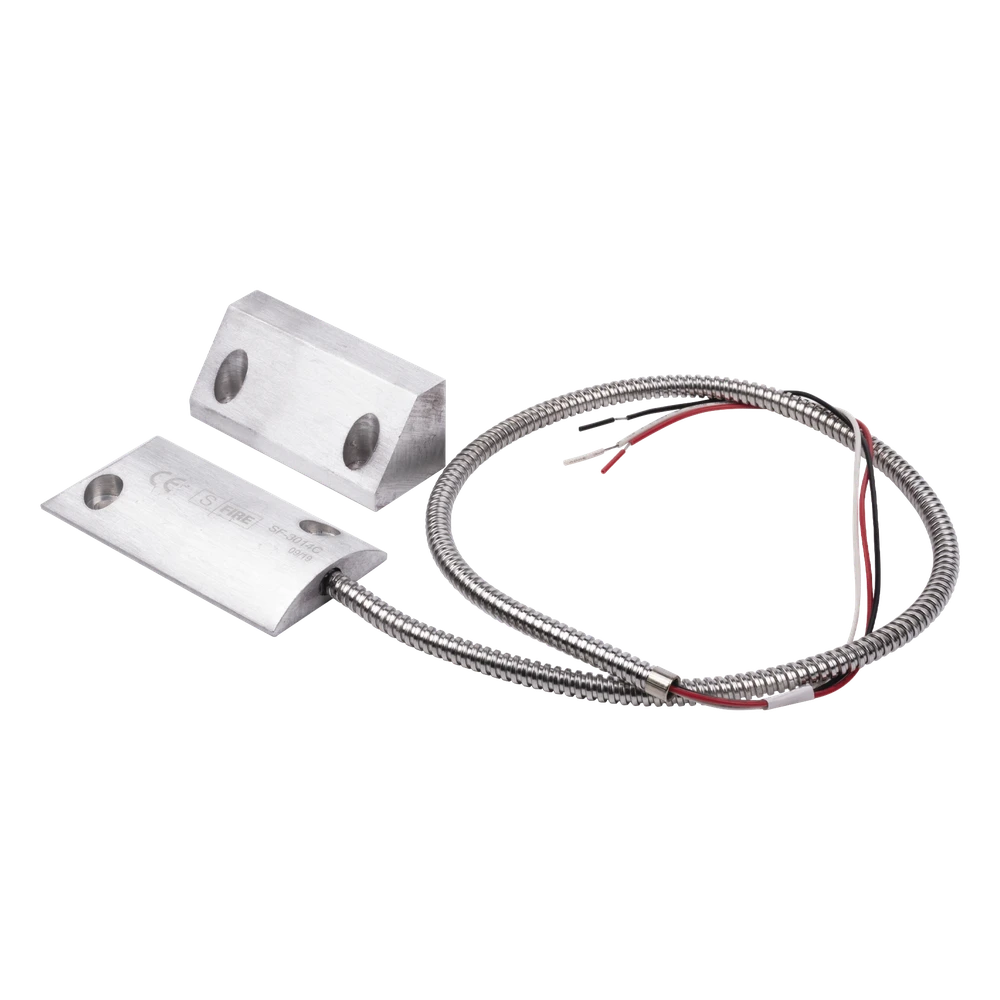 sec_5_1S1000-406 Contacto Magnético de Piso / Salida Dual NC/NA / GAP 65 mm (2.5 in) / Cubierta de Aluminio / Cable Blindado 55 cm / Certificación UL & CE SF-3014-C 2