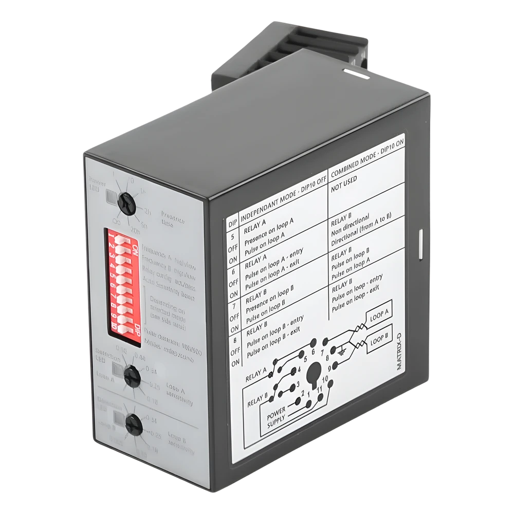 sec_5_2S1000-147 Sensor de Masa para Barreras / Doble Canal / 12-24 VAC/VCC / IP40 / -30 a 70°C / 2.5W / 76x38x76 mm / 0.25x0.125x0.25 ft 10-MATRIX-D-1224 3