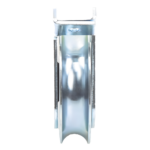Rueda para Puerta Corrediza / Diámetro 12 cm / Carga 400 kg / Acero Galvanizado / Fijación Inferior / Canal Tipo U sec_5_2S1000-181