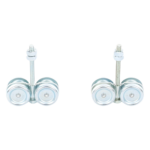 Kit de Carretillas para Puertas Colgantes / 4 Ruedas con Cojinete / Carga 150 lbs (68 kg) / Acero Galvanizado / 2 Unidades sec_5_2S1000-192