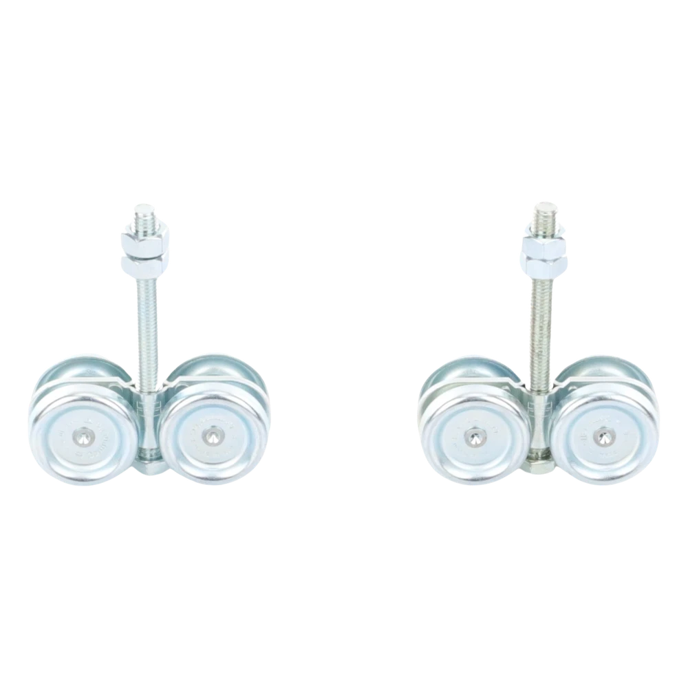 sec_5_2S1000-192 Kit de Carretillas para Puertas Colgantes / 4 Ruedas con Cojinete / Carga 150 lbs (68 kg) / Acero Galvanizado / 2 Unidades 1991-8125 3