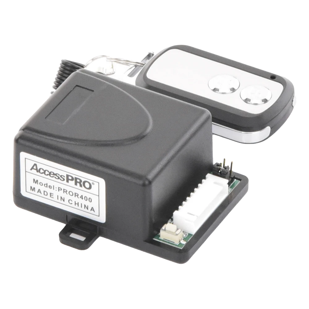 sec_5_2S1000-226 Receptor de RF / 2 Relevadores / 433.92 MHz / 50 m / 12-24 VCD / -20 a 60°C / 2.4 x 1.7 x 0.1 in PROR400 3