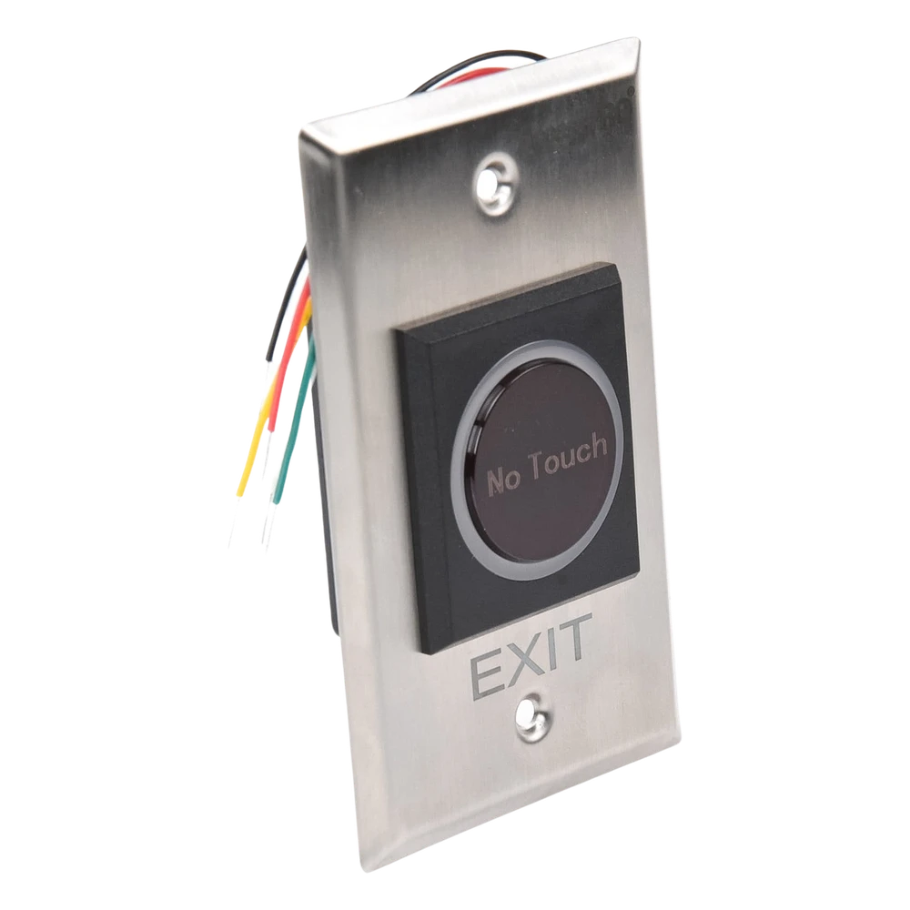 sec_5_3S1000-183 Botón de Salida sin Contacto / Detección Ajustable 4 a 15 cm / Control Remoto 433 MHz / 16 Transmisores / Relevador 24 VCC / Acero Inoxidable / LED / -20°C a 55°C ACCESK1LTR 4