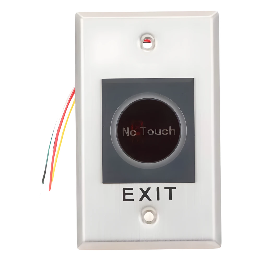 sec_5_4S1000-123 Botón de Salida Sin Contacto / IR LED / Distancia Ajustable 5-15 cm / NO/NC / 12-24 VCD / Acero Inoxidable / -20°C a +55°C DS-K7P07 5