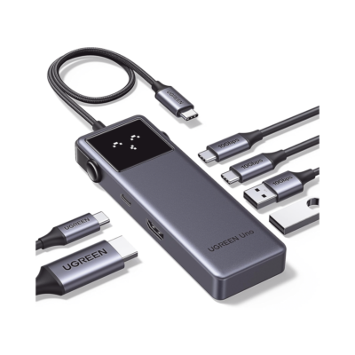 Hub USB-C / 6 Puertos / USB 3.2 10 Gbps / HDMI 4K@60Hz / PD 100W / Indicadores LED