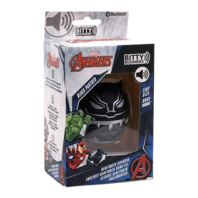 Bocina portatil mini Bitty Boomers Black Panther Marvel. Bluetooth 5.0 Modelo BITTYPANTHER/NEW