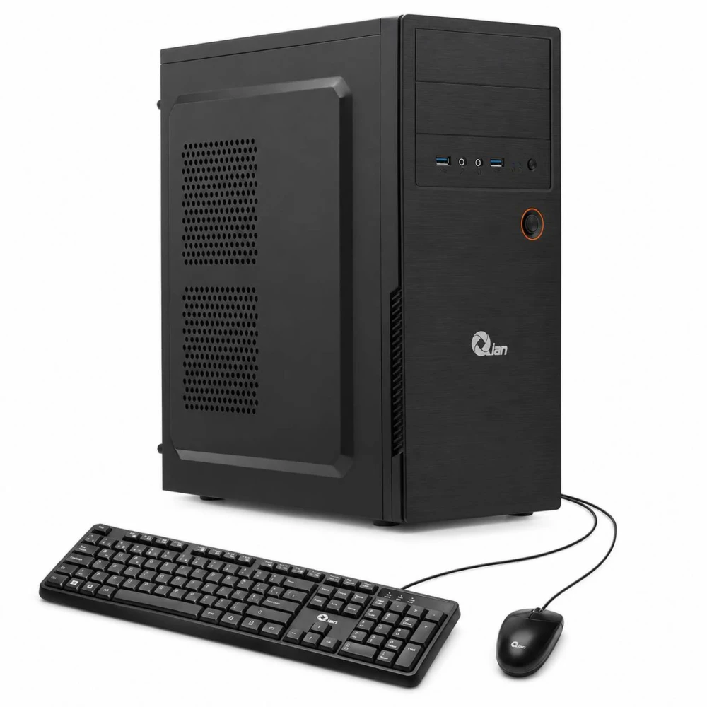 PC de Oficina QIAN, Intel N100, STOCK FAN, 8GB DDR4 1X8, Gabinete Qian MAT-01, Kit de teclado y mouse. QPI-OPN100A-25M 1