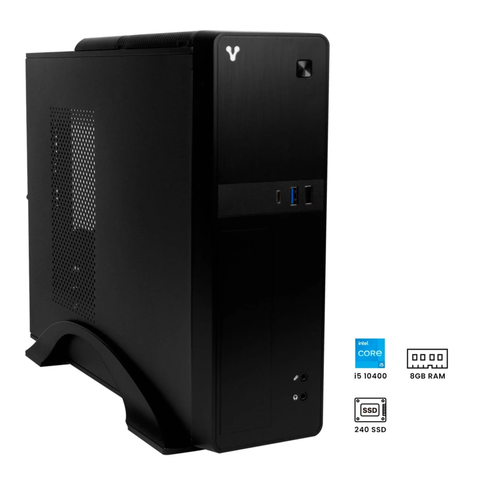 Computadora VORAGO SLIMBAY SB5 I5, Intel Core, i5-10400, 8 GB, 240 GB Incluye KIT de teclado y mouse, 3 años de garantía SB5 I5 10400-NOS-44 5