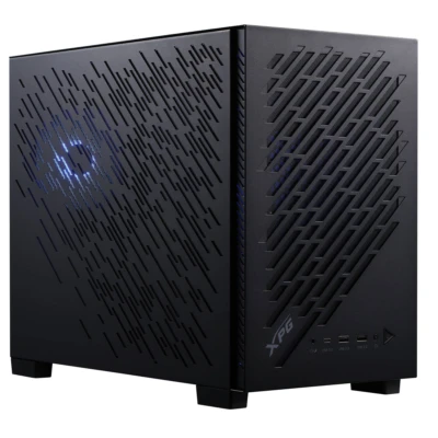 Gabinete GAMER XPG VALOR AIR NANO. Media torre. Sin herramientas, filtros extraibles. 1 Ventilador ARGB de 120mm INCLUIDO. NEGRO VALORAIRNANOMAA-BKCWW