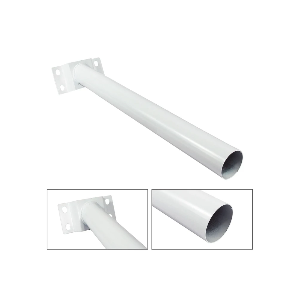 JALPACC01-AD-3-l Brazo de Soporte para Luminario Público / Aluminio 50 mm / Longitud 500 mm (19.7 in) / Montaje en Pared / Compatible con Luminaria Solar JALP-AC-C01 3