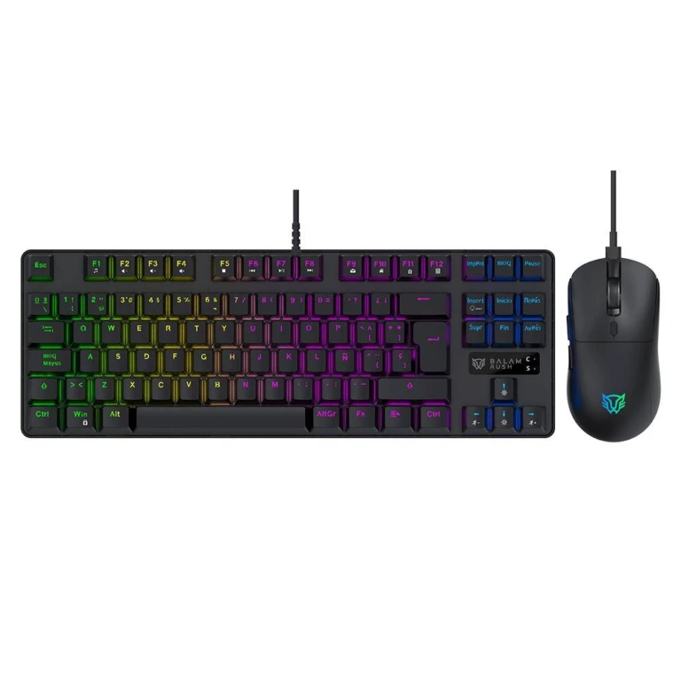 Combo Gamer Alámbrico Fusion Vanguard TKL CKG680 / Teclado Mecanico TKL / 88 teclas (26 Antighosting) / Mouse 6D / 3,600 Dpi Ajustable / Backlight