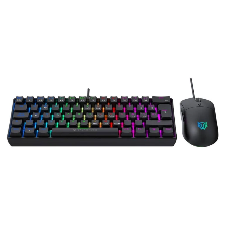 Combo Gamer Alámbrico Fusion Vanguard CKG660 / Teclado Mecanico 60% / 62 teclas / Antighosting / Mouse 6D / 3,600 Dpi Ajustable / Backlight