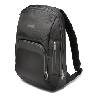 Mochila Triple Trek 14 K62591AM Kensington, Negro, cremalleras reflectantes, alta resistencia de 1680 deniers, con correas alcochadas.