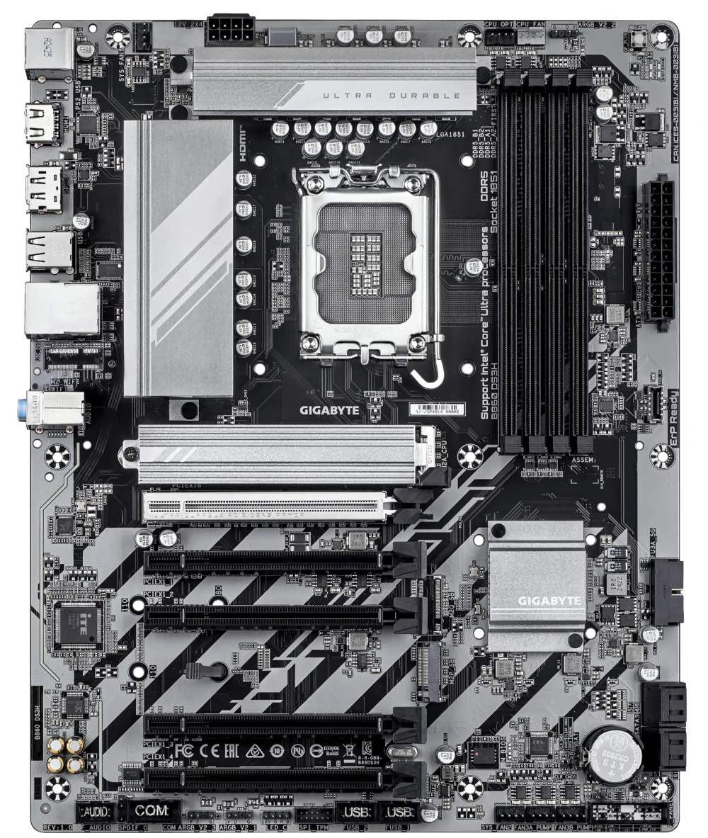 TARJETA MADRE GIGABYTE ATX B860 DS3H, DDR5, S-1851, 256 GB, PARA INTEL B860 DS3H 2