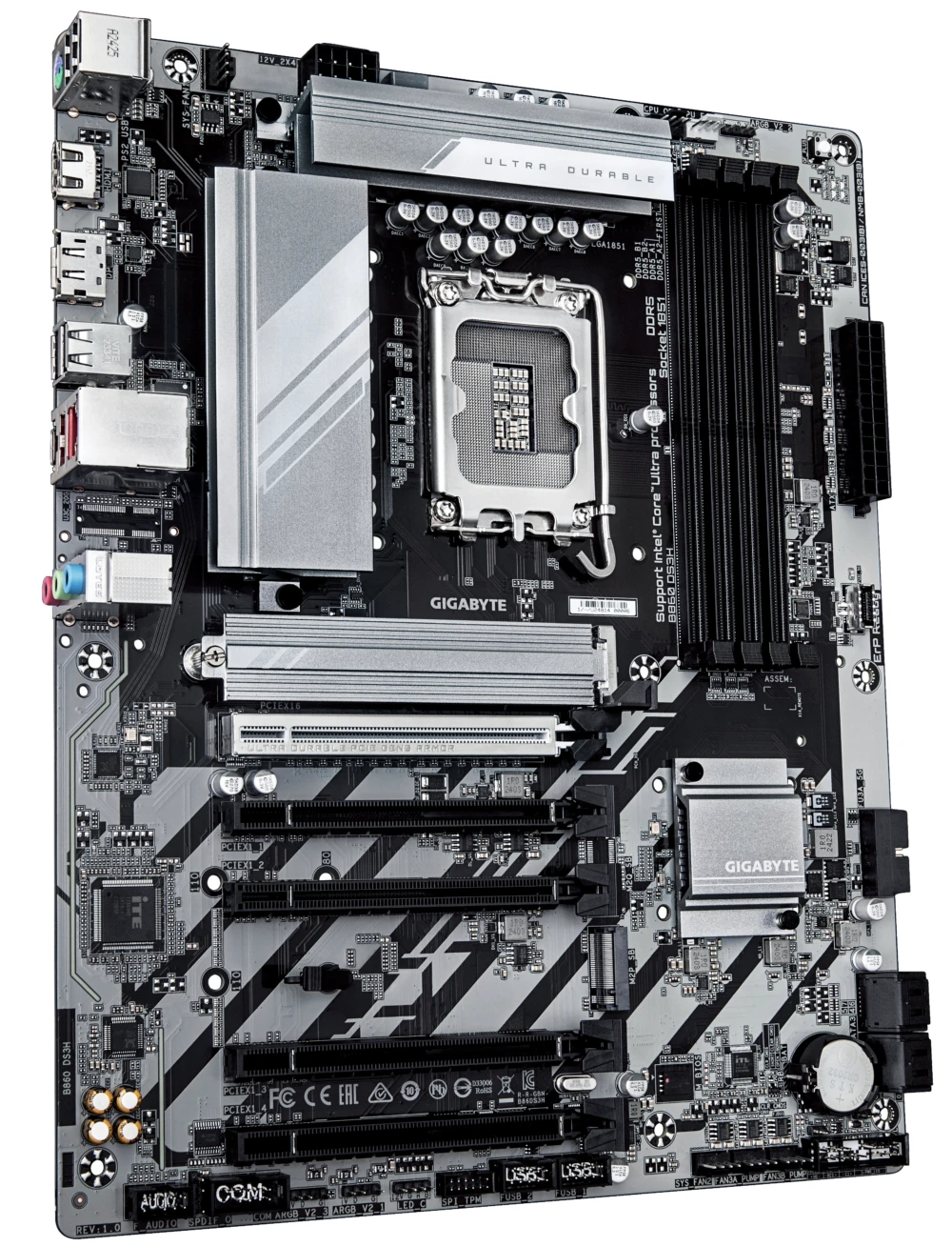 TARJETA MADRE GIGABYTE ATX B860 DS3H, DDR5, S-1851, 256 GB, PARA INTEL B860 DS3H 3