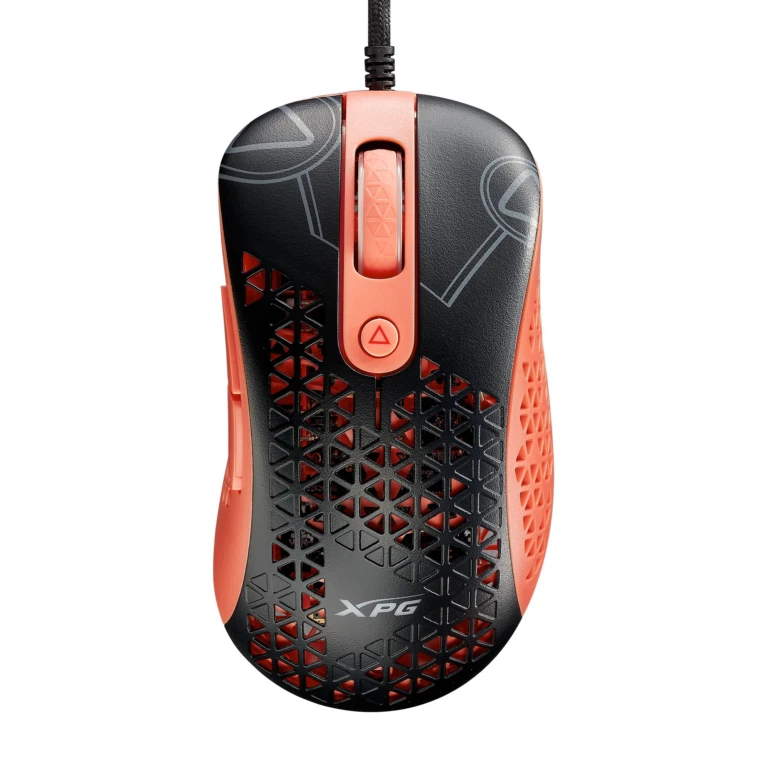 Mouse GAMING XPG MERA SLINGSHOT. Con sensor óptico PMW3360 ofrece hasta 12,000 DPI. Cable trenzado, iluminación RGB, SLINGSHOT-BK/OGCWW
