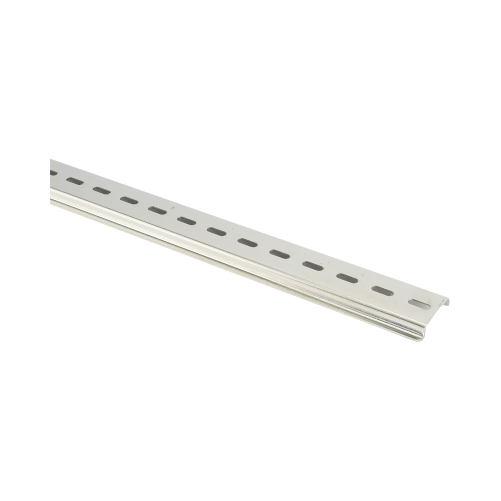 PSTRD0.25M-AD-1-l Riel DIN Estándar / 35 mm / 25 cm (9.84 ft) de Longitud / Acero Cromado Zinc / Ranura Central / Paquete de 4 PSTRD0.25M 2