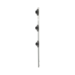 Poste de Paso para Cerca Eléctrica / Tubo de Acero Galvanizado en Caliente / 3 Aisladores con Remache / Longitud 75 cm (29.5 in) / Diámetro 25 mm (1 in) / Peso 0.57 kg SFPOST3-AD-1-l