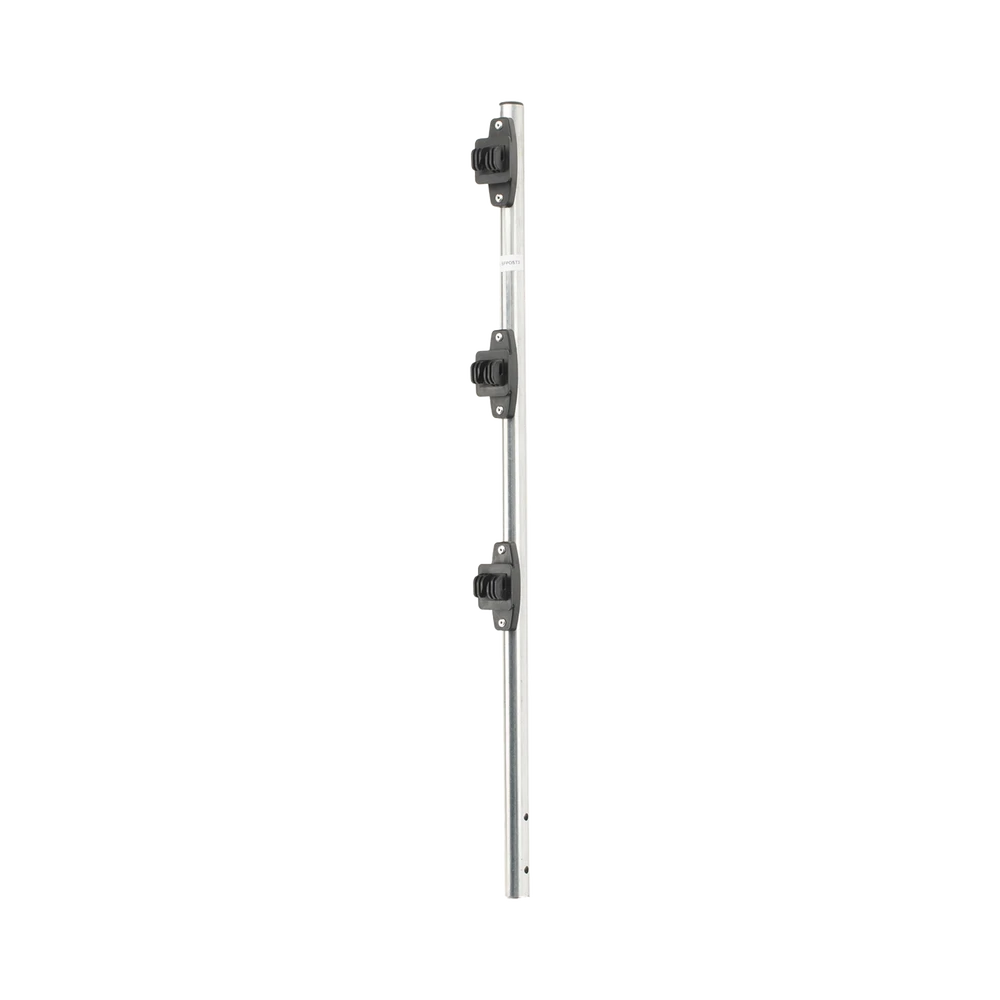 SFPOST3-AD-1-l Poste de Paso para Cerca Eléctrica / Tubo de Acero Galvanizado en Caliente / 3 Aisladores con Remache / Longitud 75 cm (29.5 in) / Diámetro 25 mm (1 in) / Peso 0.57 kg SF-POST-3 2