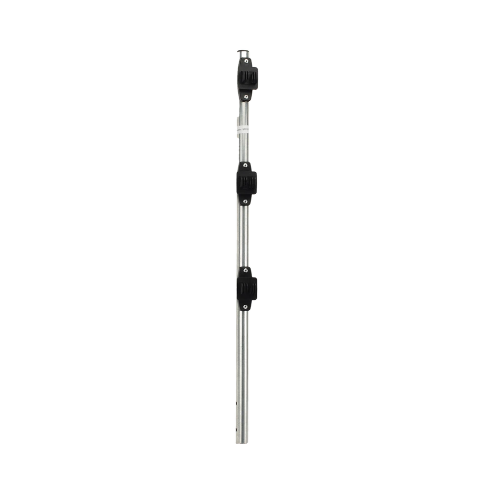 SFPOST3-AD-2-l Poste de Paso para Cerca Eléctrica / Tubo de Acero Galvanizado en Caliente / 3 Aisladores con Remache / Longitud 75 cm (29.5 in) / Diámetro 25 mm (1 in) / Peso 0.57 kg SF-POST-3 3